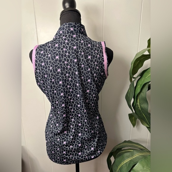 Sport Haley Navy and Lilac Floral Top. Size Small - Picture 9 of 12